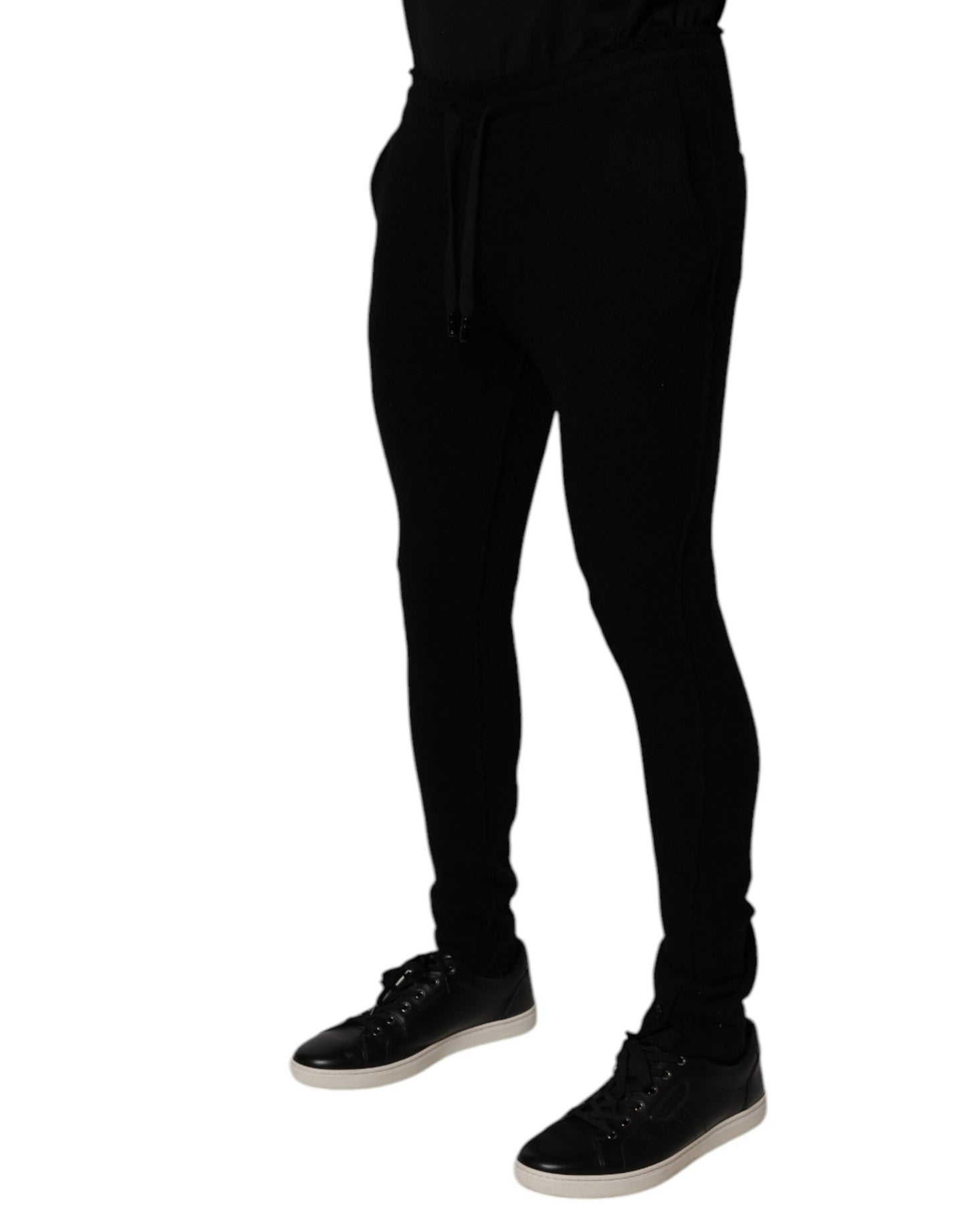 Dolce &amp; Gabbana Schwarze Kaschmir-Jogginghose für Herren