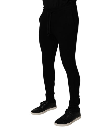 Dolce &amp; Gabbana Schwarze Kaschmir-Jogginghose für Herren
