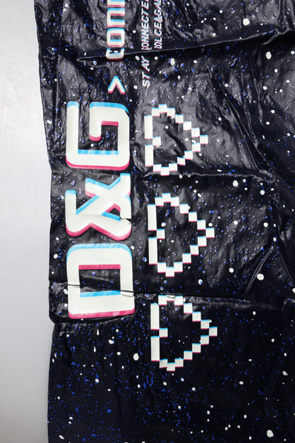 Dolce &amp; Gabbana Dunkelblaue Jogginghose aus Baumwolle mit DG-Game-Print