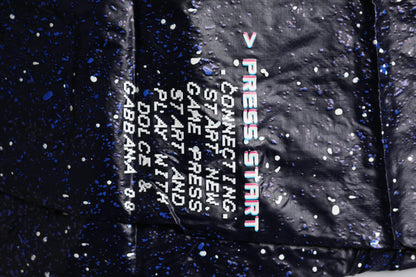 Dolce &amp; Gabbana Dunkelblaue Jogginghose aus Baumwolle mit DG-Game-Print