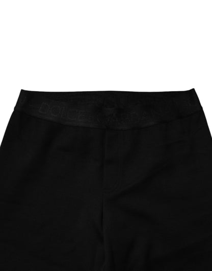 Dolce &amp; Gabbana Schwarze Jogginghose aus Baumwolle für Herren