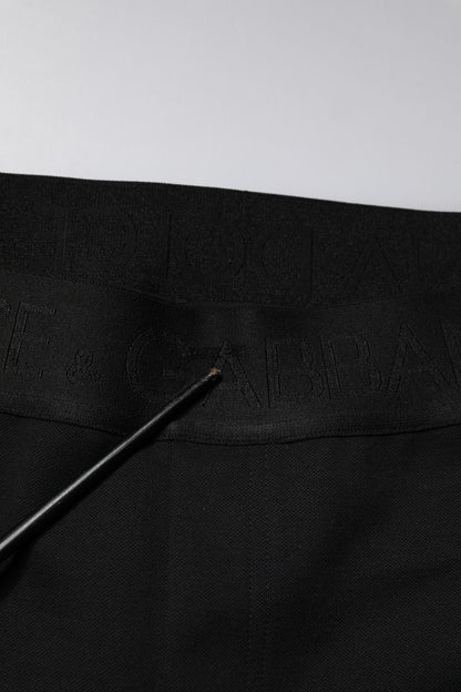 Dolce &amp; Gabbana Schwarze Jogginghose aus Baumwolle für Herren