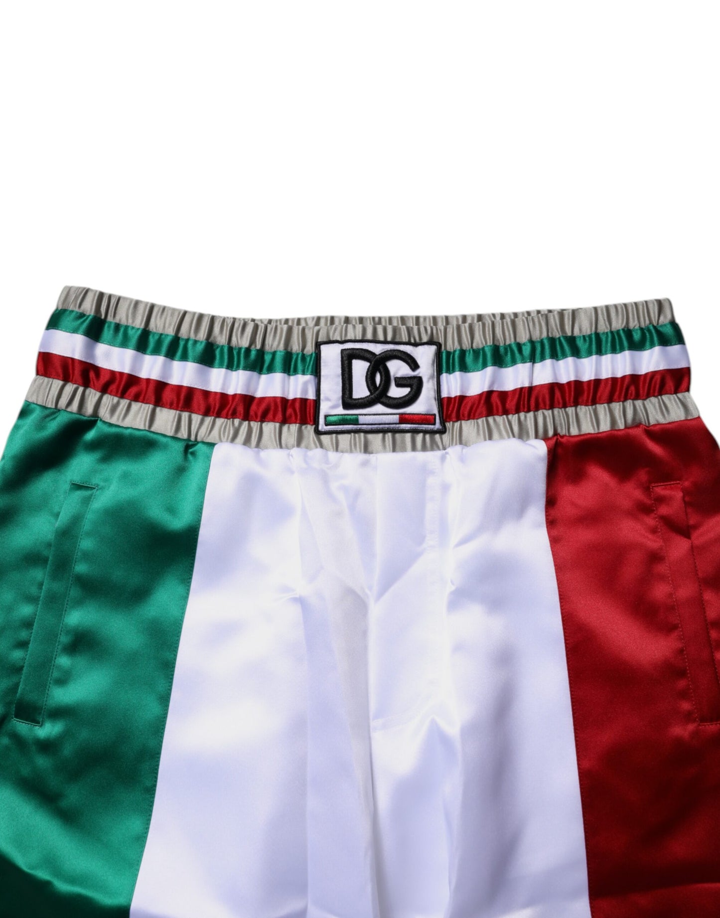 Dolce &amp; Gabbana Mehrfarbige Italia-Bermudashorts aus Polyester
