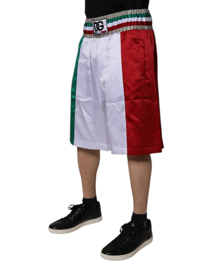 Dolce &amp; Gabbana Mehrfarbige Italia-Bermudashorts aus Polyester
