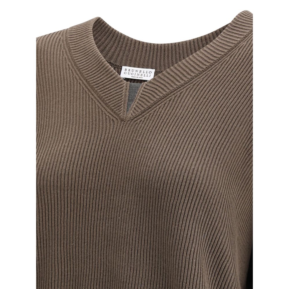 Brunello Cucinelli Pullover mit V-Ausschnitt