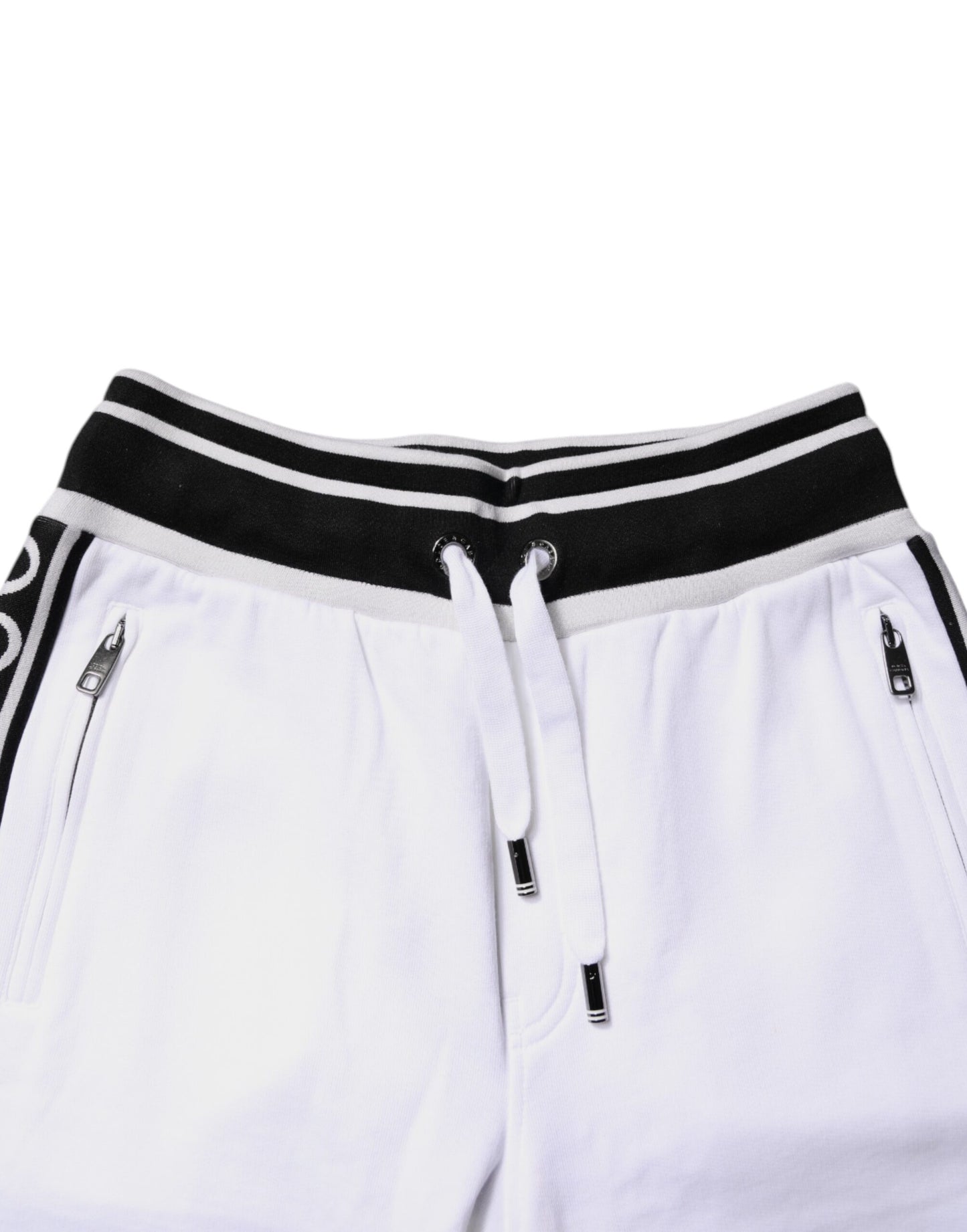 Dolce &amp; Gabbana – Weiße Bermuda-Sweatshorts aus King-Cotton