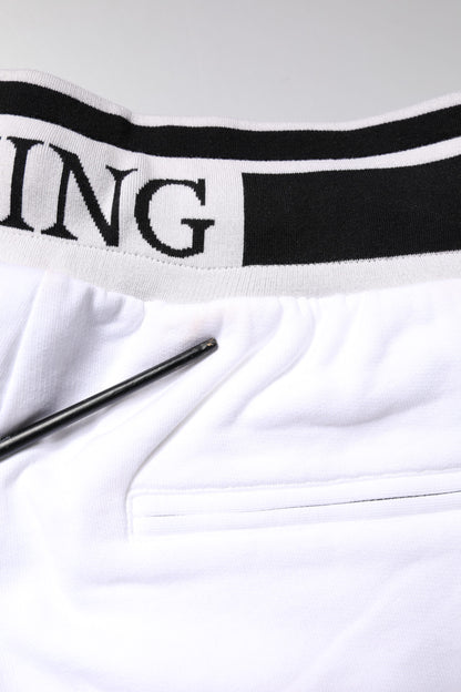 Dolce &amp; Gabbana – Weiße Bermuda-Sweatshorts aus King-Cotton