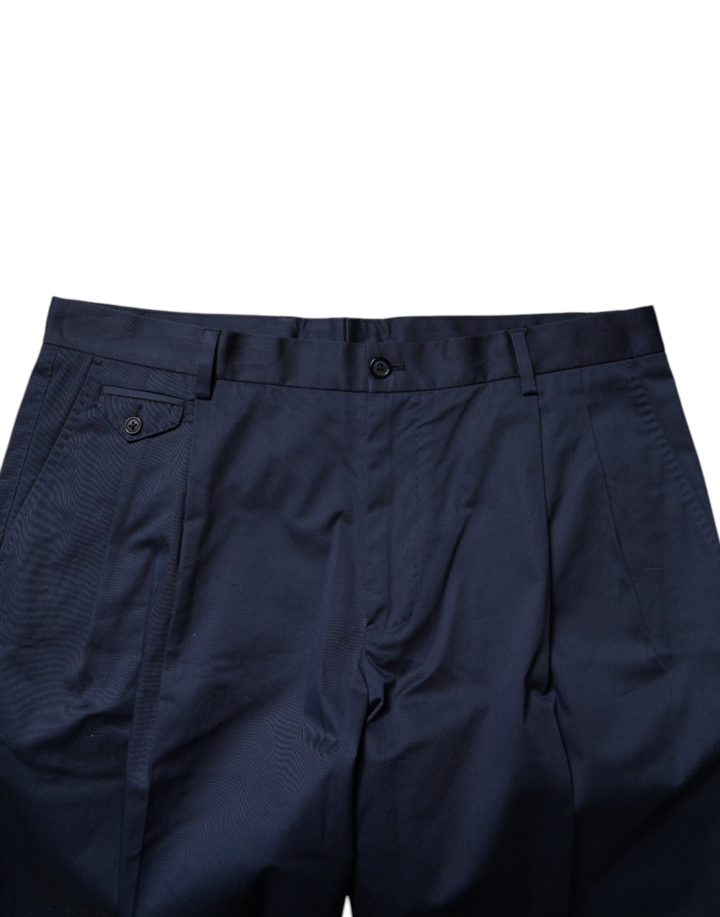 Dolce &amp; Gabbana Herren-Bermudashorts aus Baumwolle mit mittlerer Taille in Dunkelblau