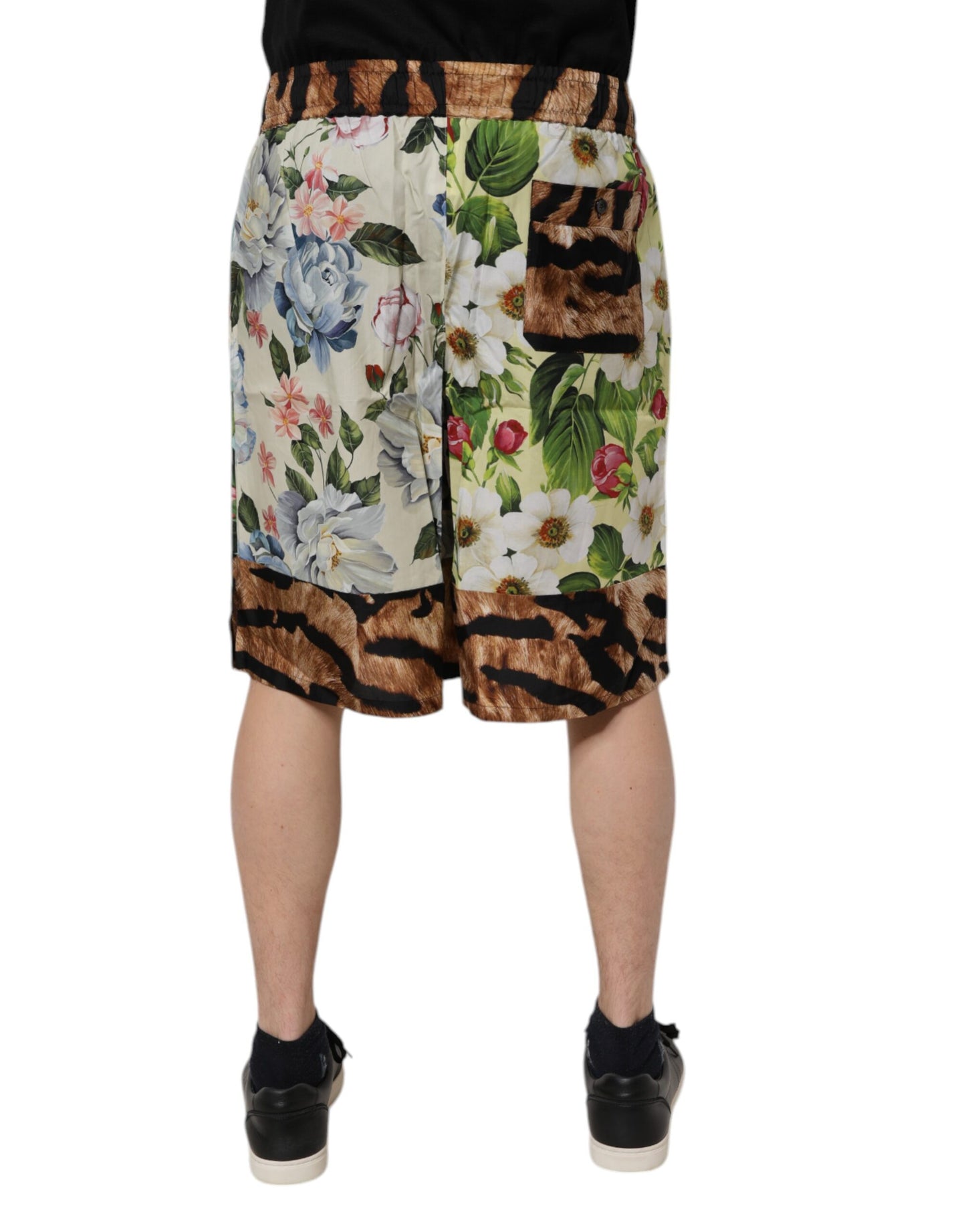 Dolce &amp; Gabbana – Bermudashorts für Herren mit mehrfarbigem Blumendruck