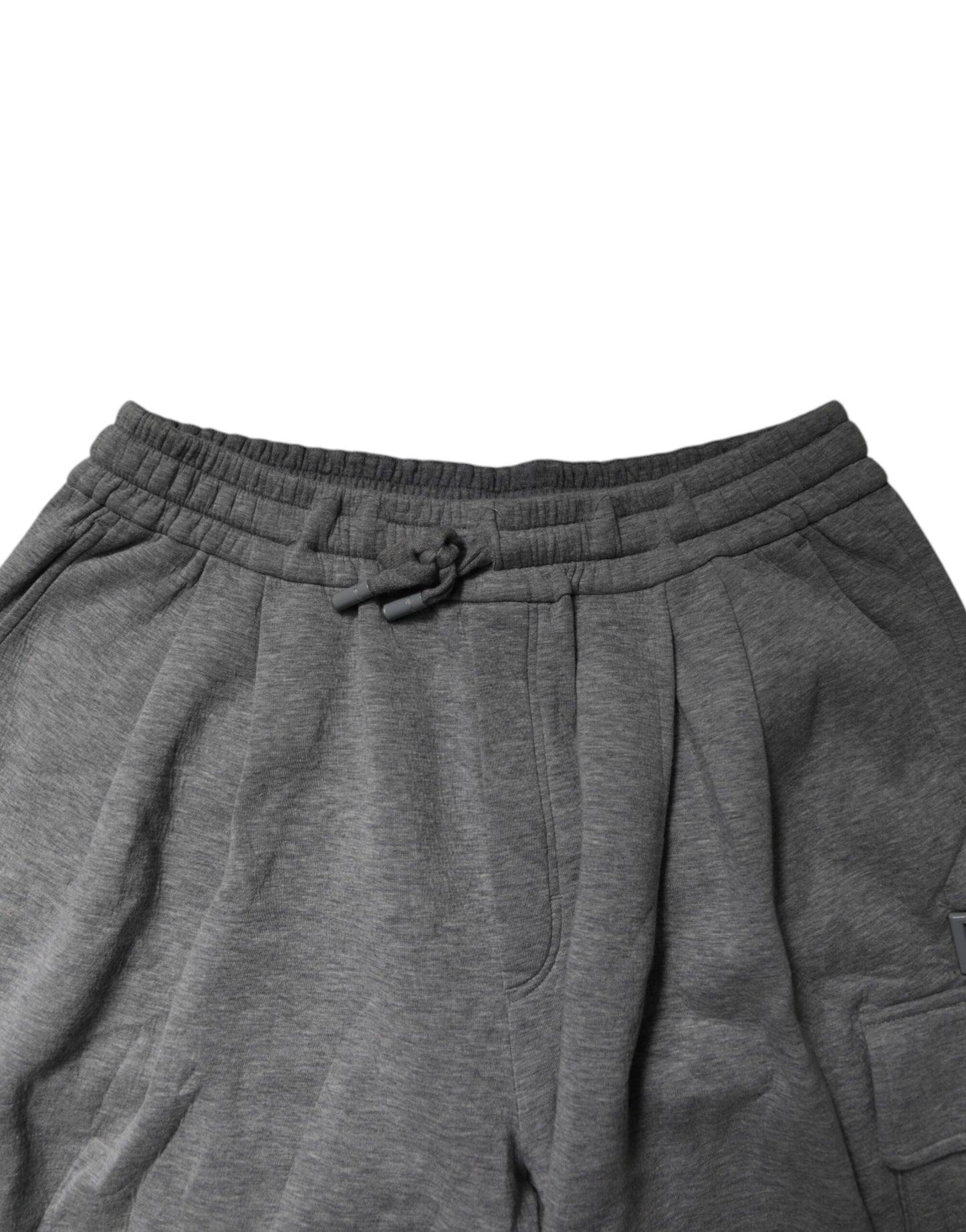 Dolce &amp; Gabbana Graue Cargo-Bermuda-Sweatshorts aus Baumwolle