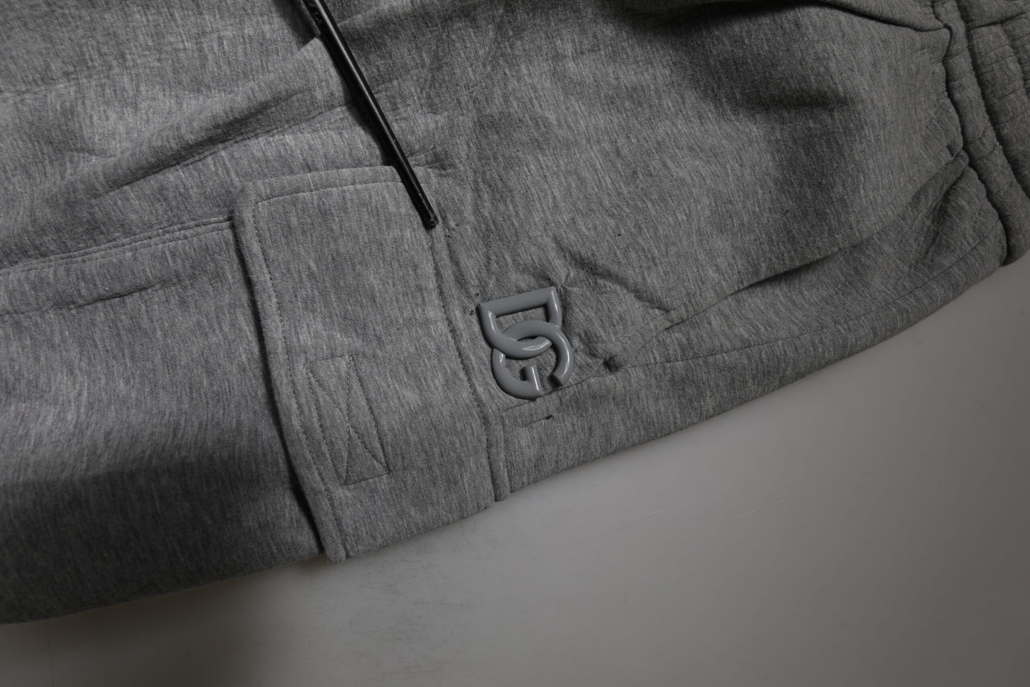 Dolce &amp; Gabbana Graue Cargo-Bermuda-Sweatshorts aus Baumwolle