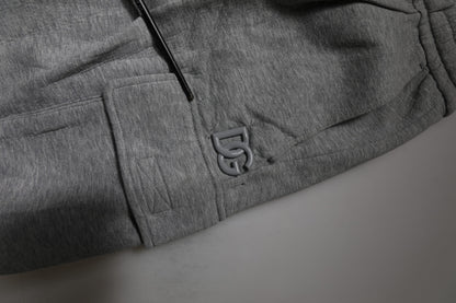 Dolce &amp; Gabbana Graue Cargo-Bermuda-Sweatshorts aus Baumwolle