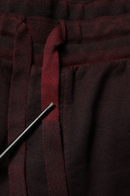 Dolce &amp; Gabbana Bordeaux Baumwoll-Bermuda-Sweatshorts