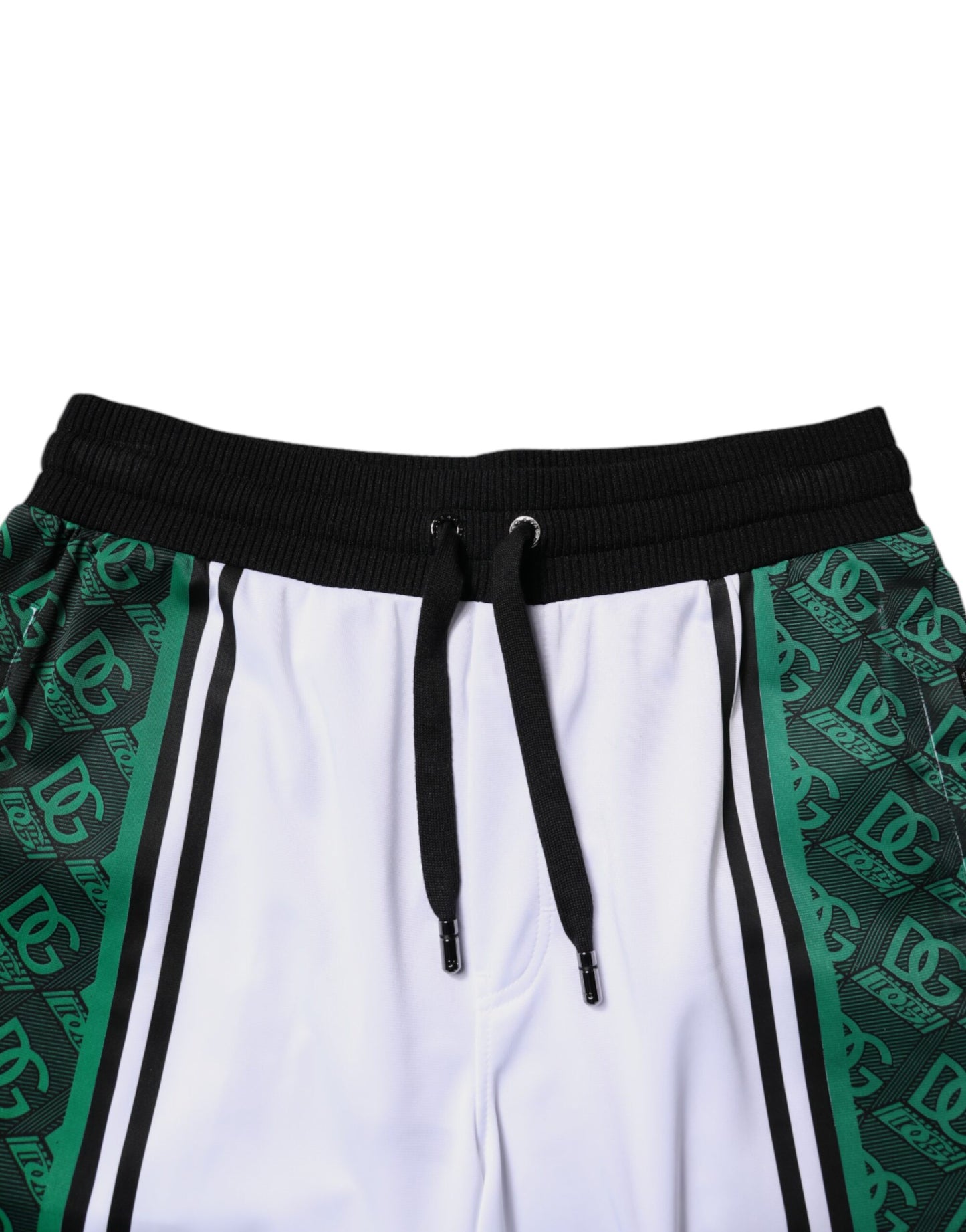 Dolce &amp; Gabbana Weiß Grün Herren Jersey Sweatshorts Shorts