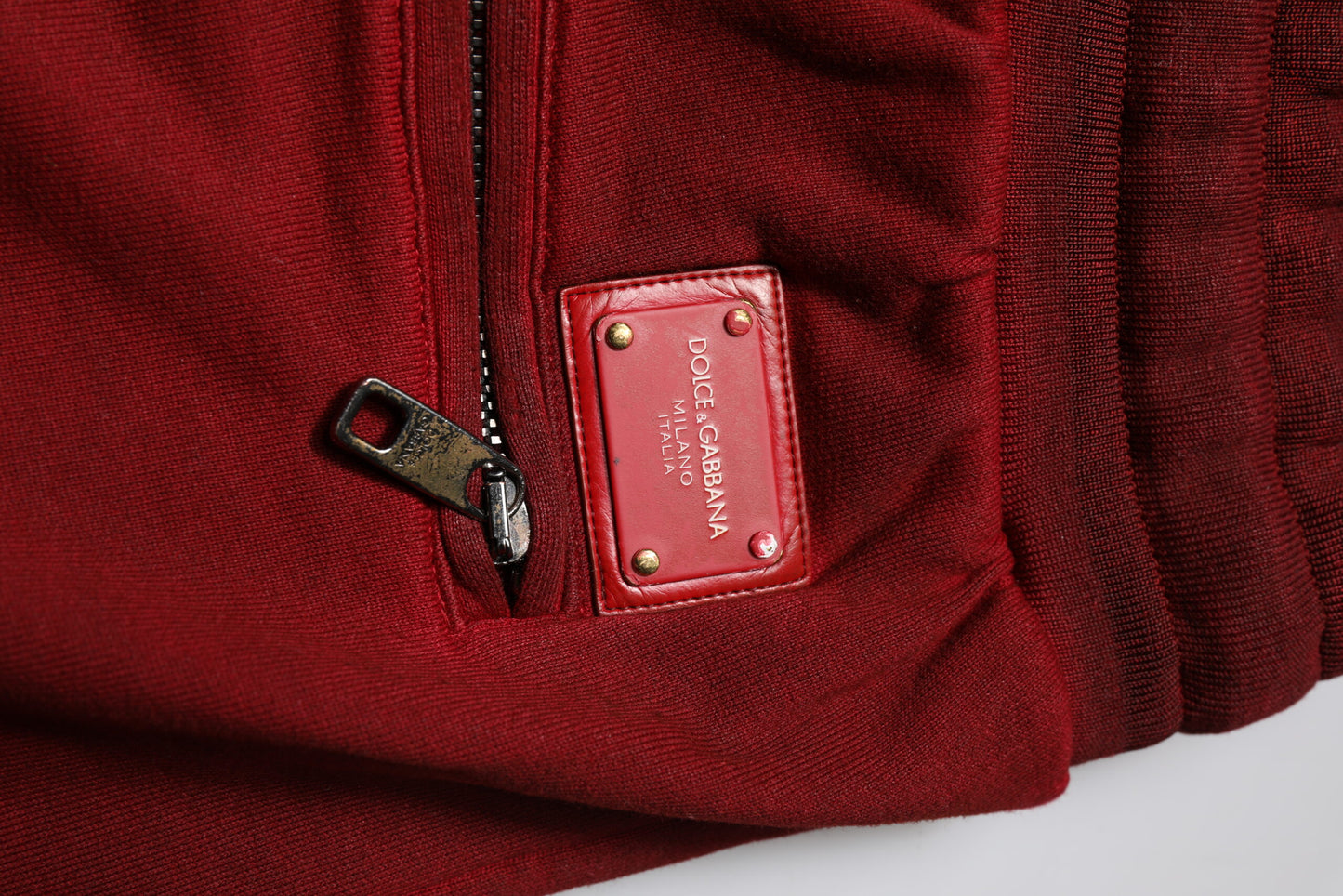 Dolce &amp; Gabbana Bordeaux Baumwolle Bermuda Herren Sweatshorts Shorts