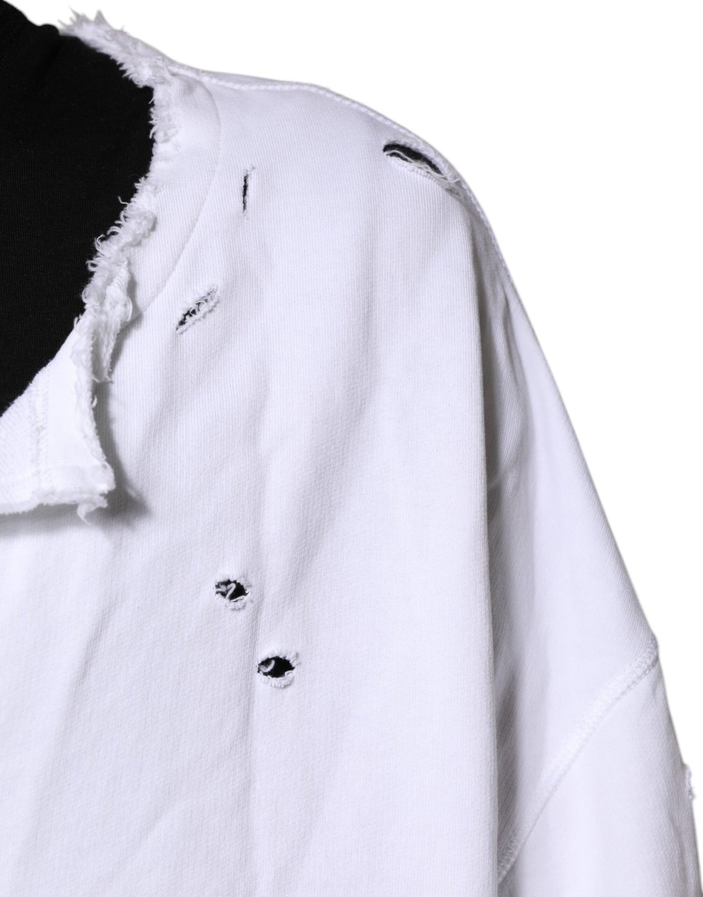 Dolce &amp; Gabbana Weißer Baumwollpullover für Herren