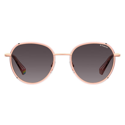 Polaroid Rose Gold Metal Sunglasses