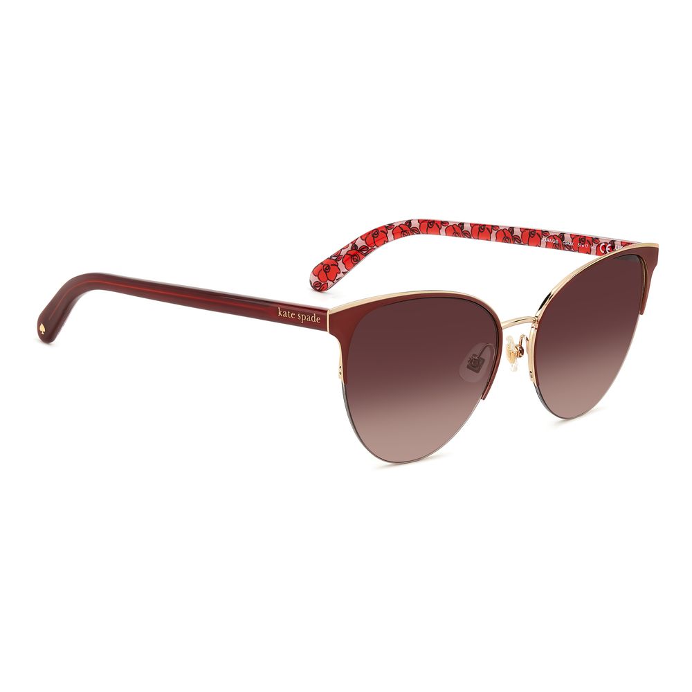 Kate Spade – Rote Metallsonnenbrille