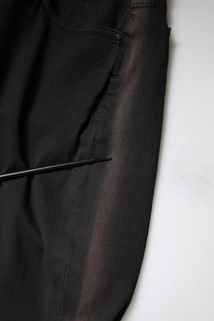 Dolce &amp; Gabbana – Schwarze Skinny-Jeans aus Baumwolle mit hoher Taille