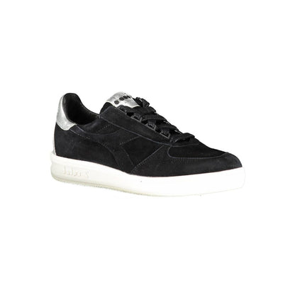 Diadora Damen-Sneaker aus schwarzem Leder