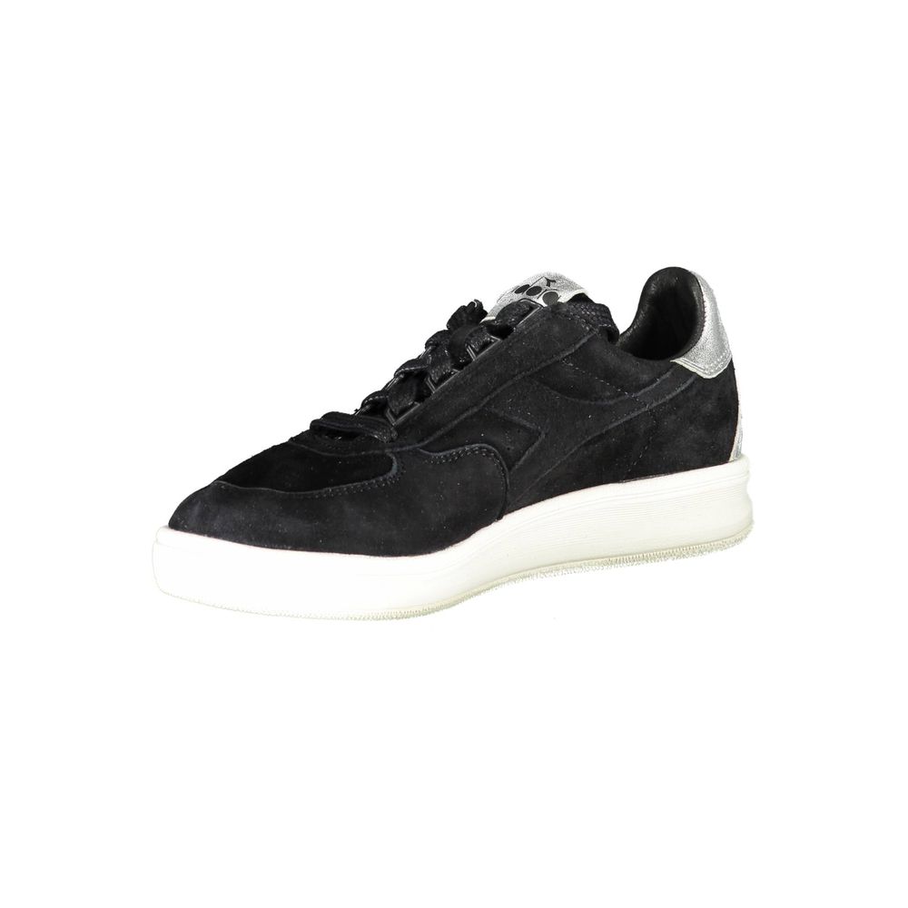 Diadora Damen-Sneaker aus schwarzem Leder