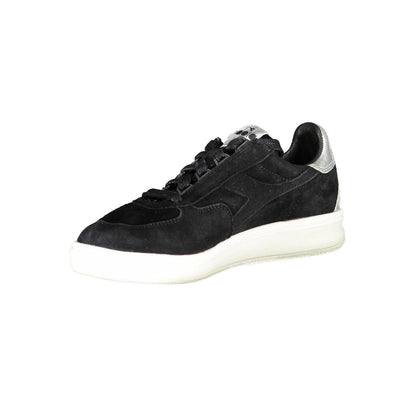 Diadora Damen-Sneaker aus schwarzem Leder