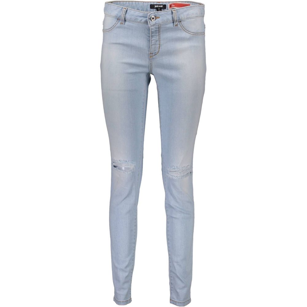 Just Cavalli Blaue Baumwolljeans für Damen
