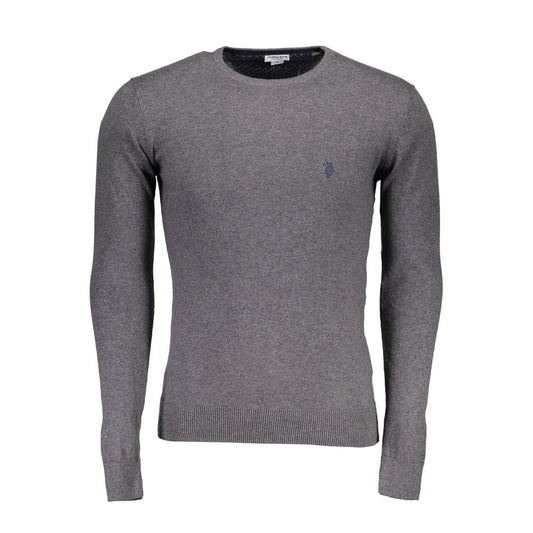 US POLO ASSN. Grauer Baumwollpullover für Herren