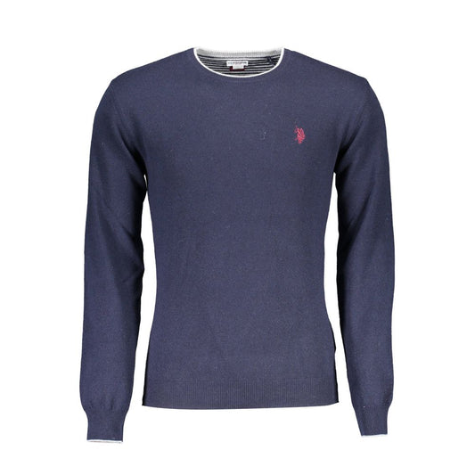 US POLO ASSN. Blauer Wollpullover für Herren