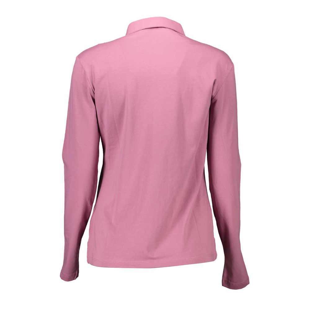 US POLO ASSN. Rosa Baumwoll-Poloshirt für Damen