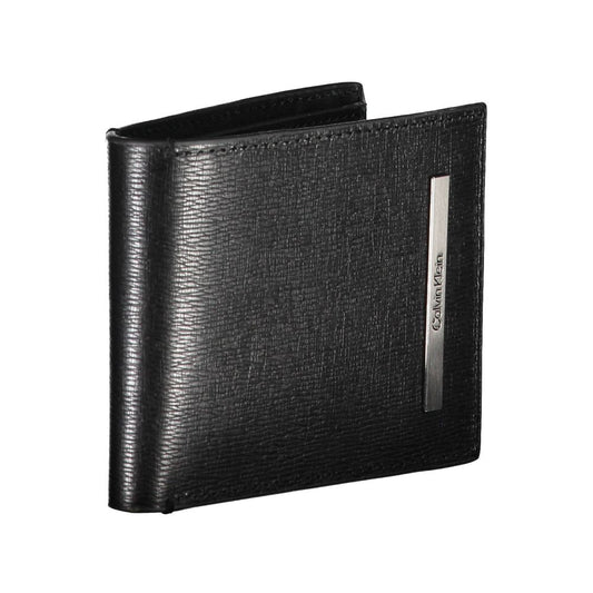 Calvin Klein Herren-Geldbörse aus Öko-Leder in Schwarz