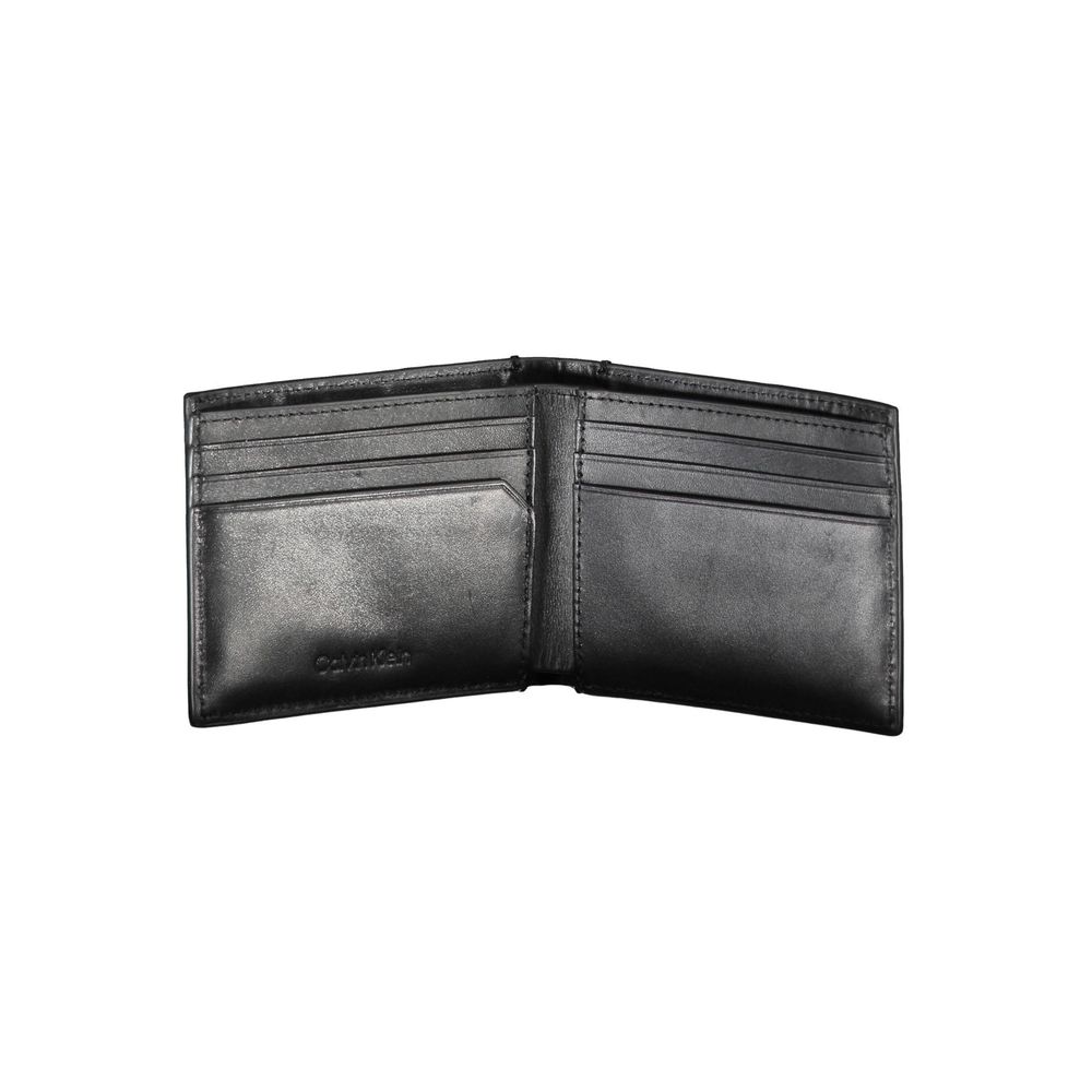Calvin Klein Herren-Geldbörse aus Öko-Leder in Schwarz