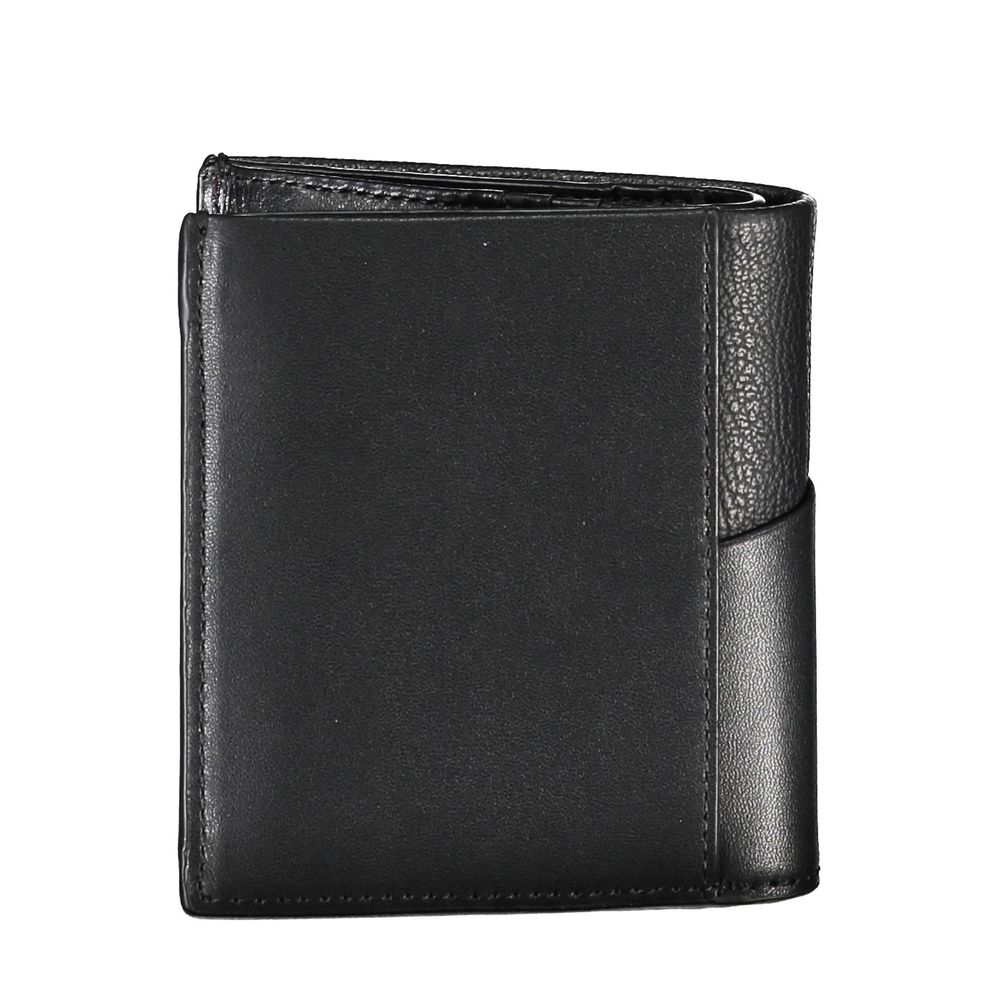 Calvin Klein – Schwarze Geldbörse aus recyceltem Polyester für Herren