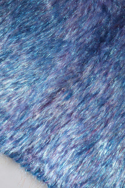 Dolce &amp; Gabbana Mehrfarbiger Minirock aus Plüsch mit hoher Taille