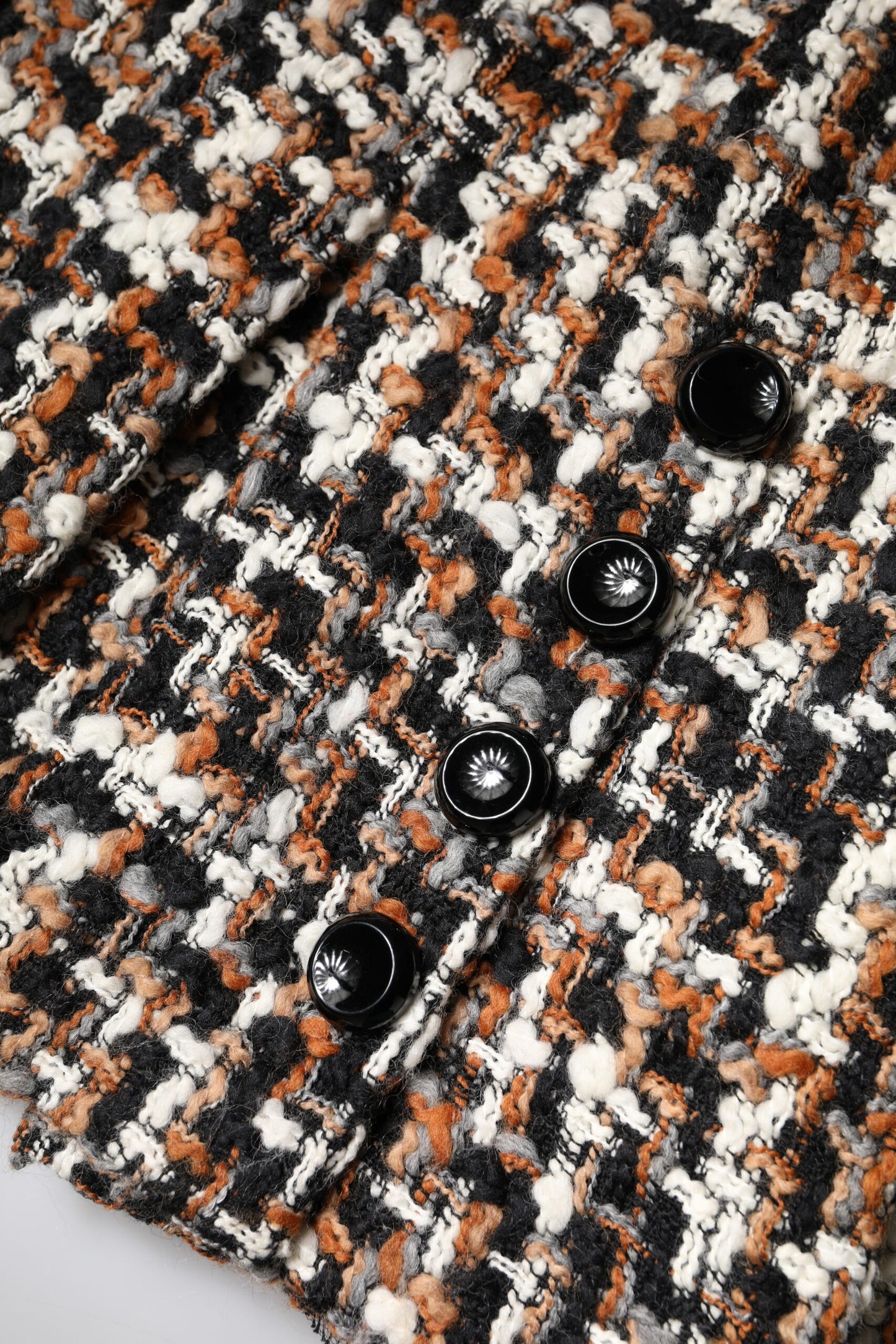 Dolce &amp; Gabbana – Mehrfarbiger Minirock aus Tartan-Tweed mit hoher Taille