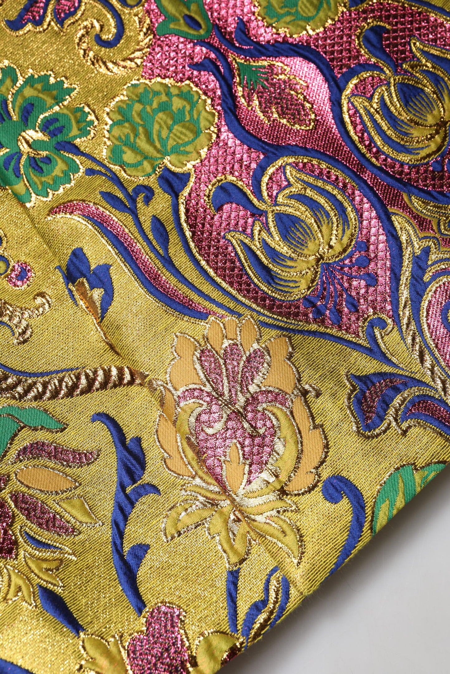 Dolce &amp; Gabbana – Mehrfarbiger Minirock aus Jacquard mit Blumenmuster und mittlerer Taille