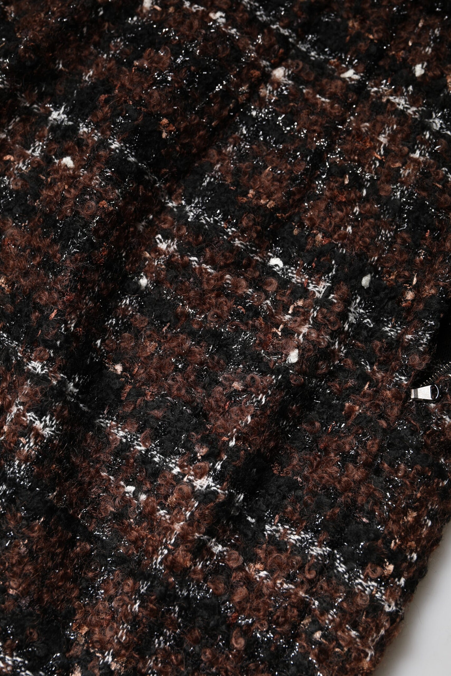 Dolce &amp; Gabbana – Mehrfarbiger Bleistiftrock aus Tweed mit Schottenmuster und hoher Taille