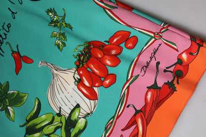 Dolce &amp; Gabbana, mehrfarbiges, ärmelloses Seiden-Tanktop mit Blumenmuster