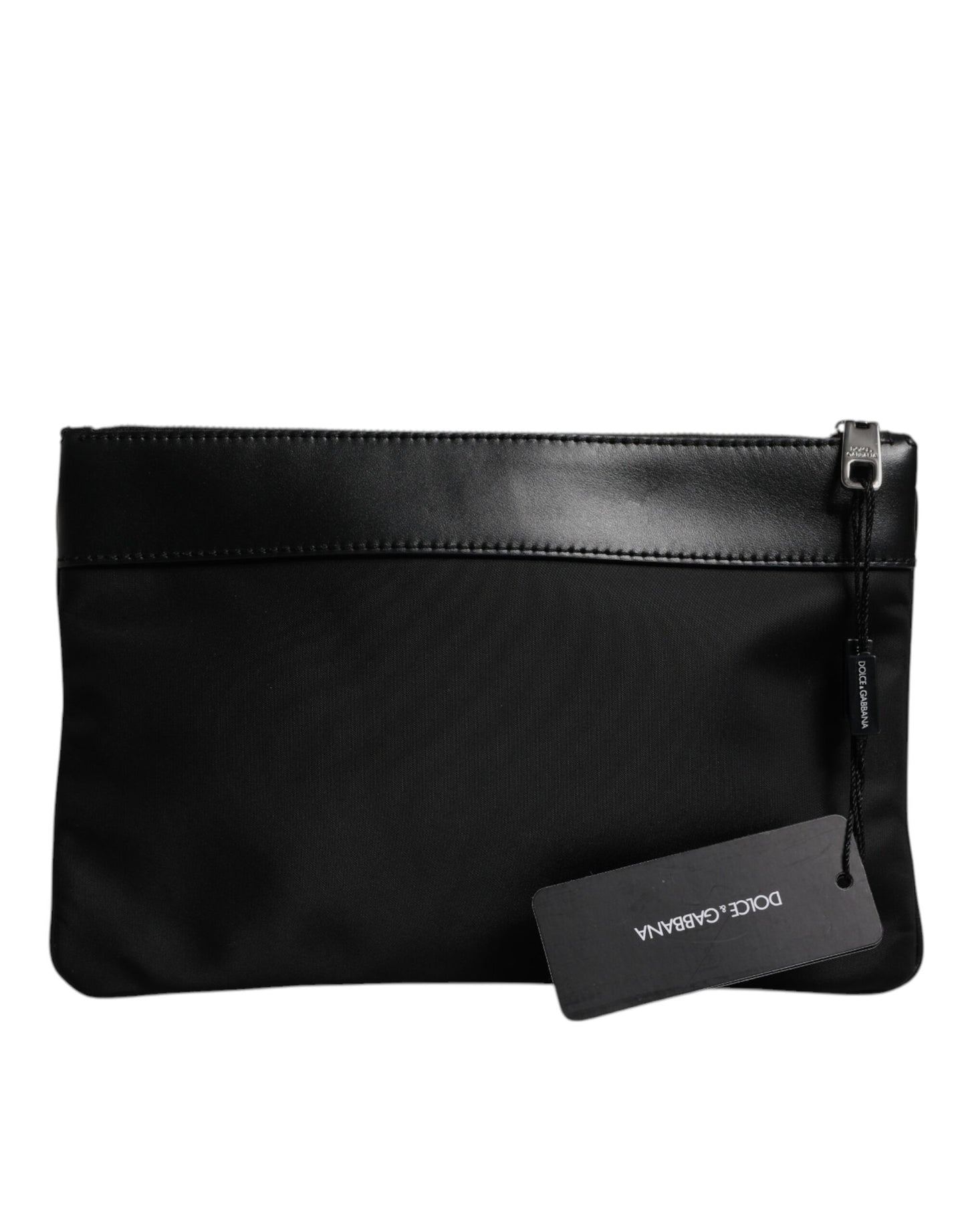 Dolce &amp; Gabbana – Mehrfarbige Beuteltasche mit Logo-Schild und Leoparden-Jacquard-Print