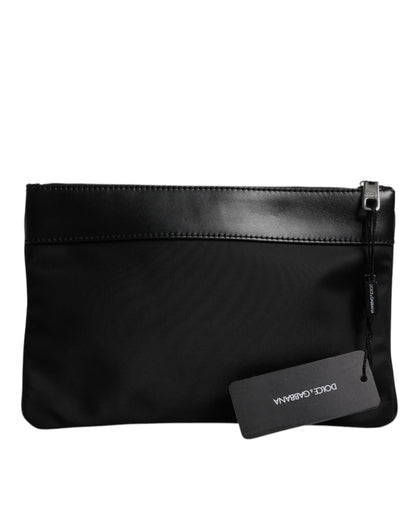 Dolce &amp; Gabbana – Mehrfarbige Beuteltasche mit Logo-Schild und Leoparden-Jacquard-Print