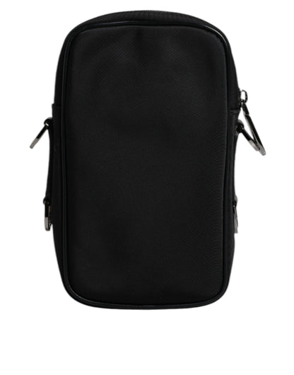 Dolce &amp; Gabbana – Mehrfarbige Umhängetasche aus Jacquard mit Leopardenmuster und Logo-Schild