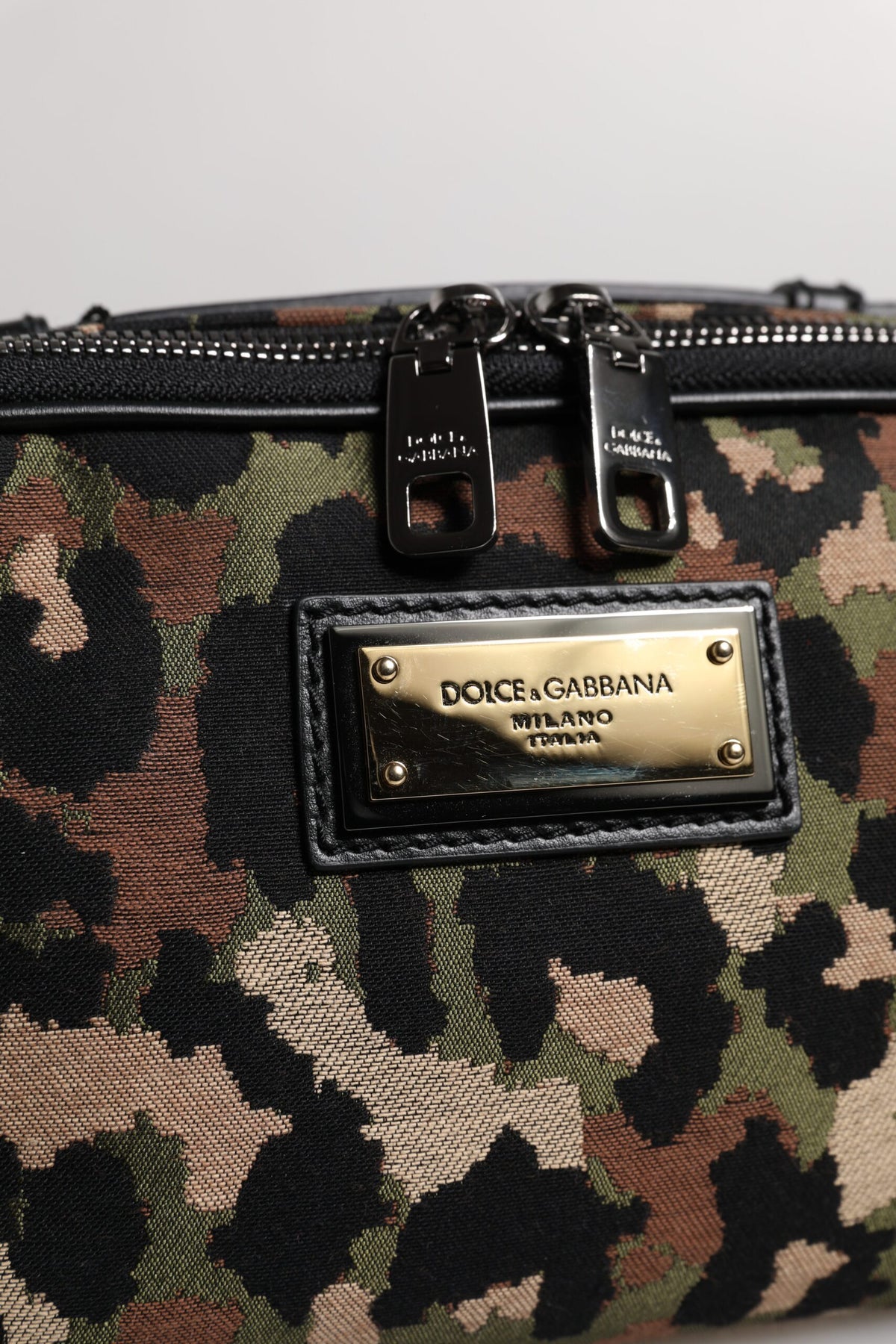 Dolce &amp; Gabbana – Bauchtasche mit mehrfarbigem Leopardenmuster und DG-Logo