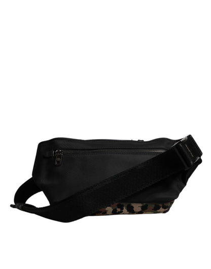 Dolce &amp; Gabbana – Bauchtasche mit mehrfarbigem Leopardenmuster und DG-Logo