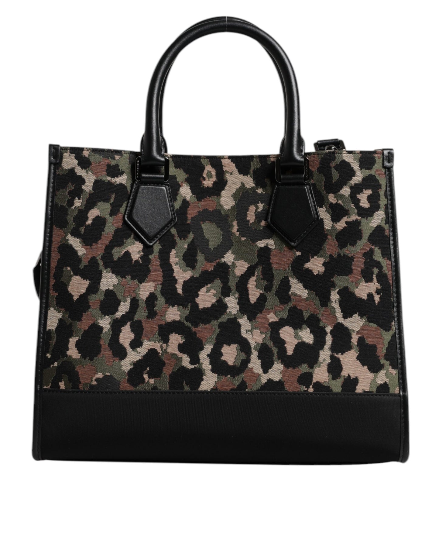 Dolce & Gabbana Multicolor Leopard Shopping Tote Shoulder Bag