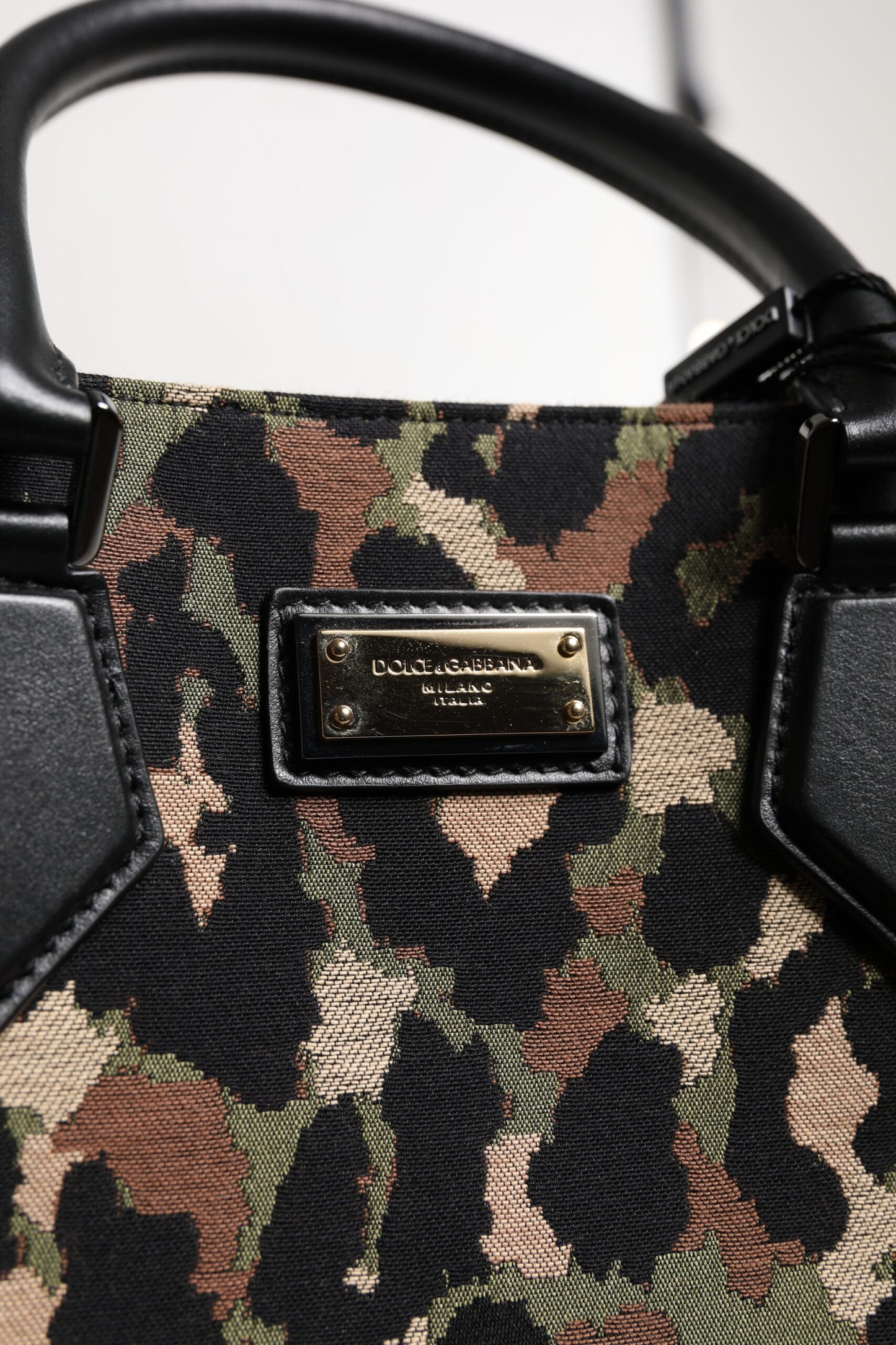 Dolce & Gabbana Multicolor Leopard Shopping Tote Shoulder Bag