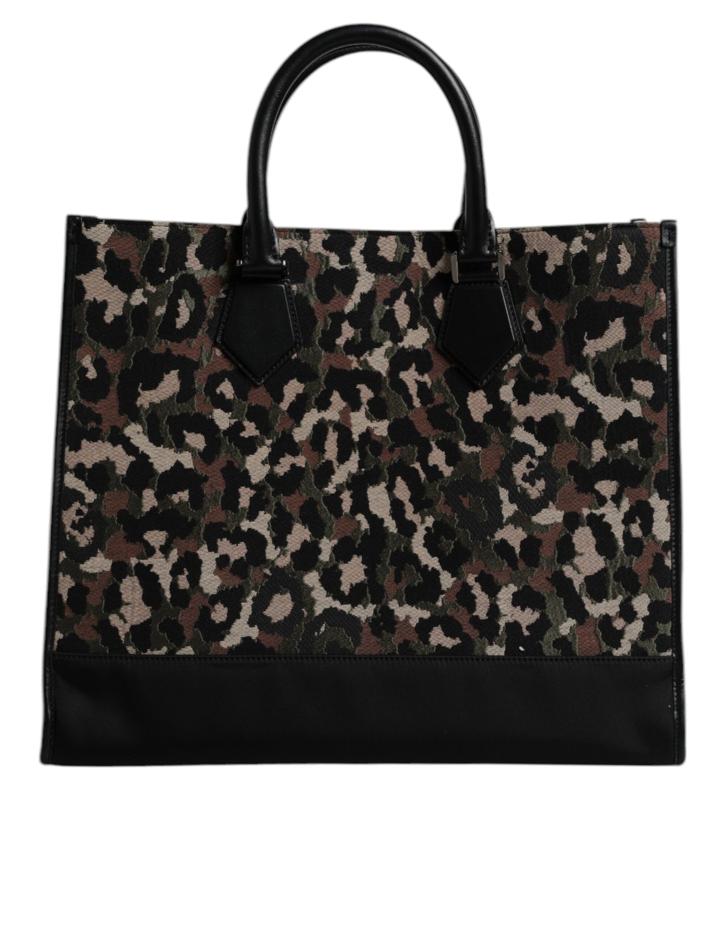 Dolce & Gabbana Multicolor Leopard Shopping Tote Shoulder Bag