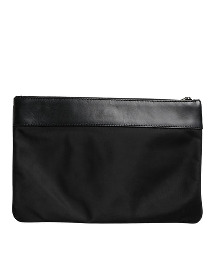 Dolce &amp; Gabbana – Mehrfarbige Beuteltasche mit Logo-Schild und Leoparden-Jacquard-Print