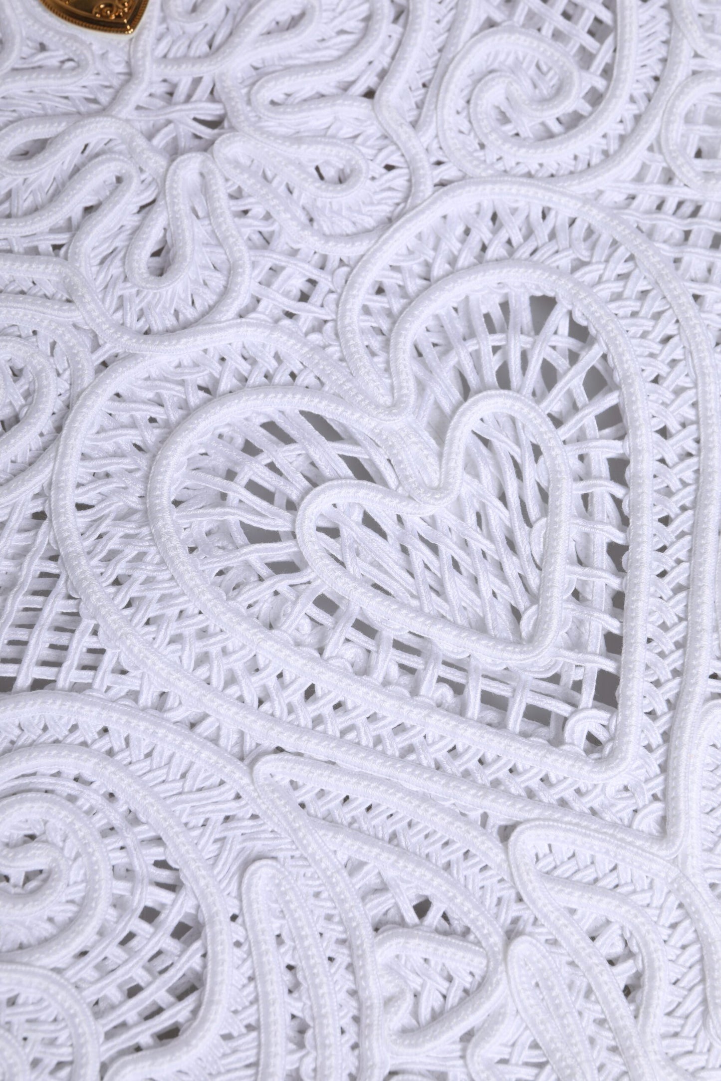 Dolce &amp; Gabbana – Weiße Einkaufstasche „Beatrice“ aus Cordonetto-Spitze