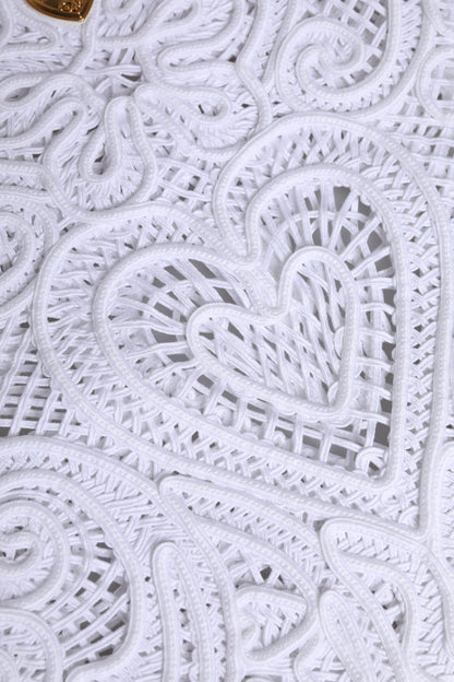 Dolce &amp; Gabbana – Weiße Einkaufstasche „Beatrice“ aus Cordonetto-Spitze