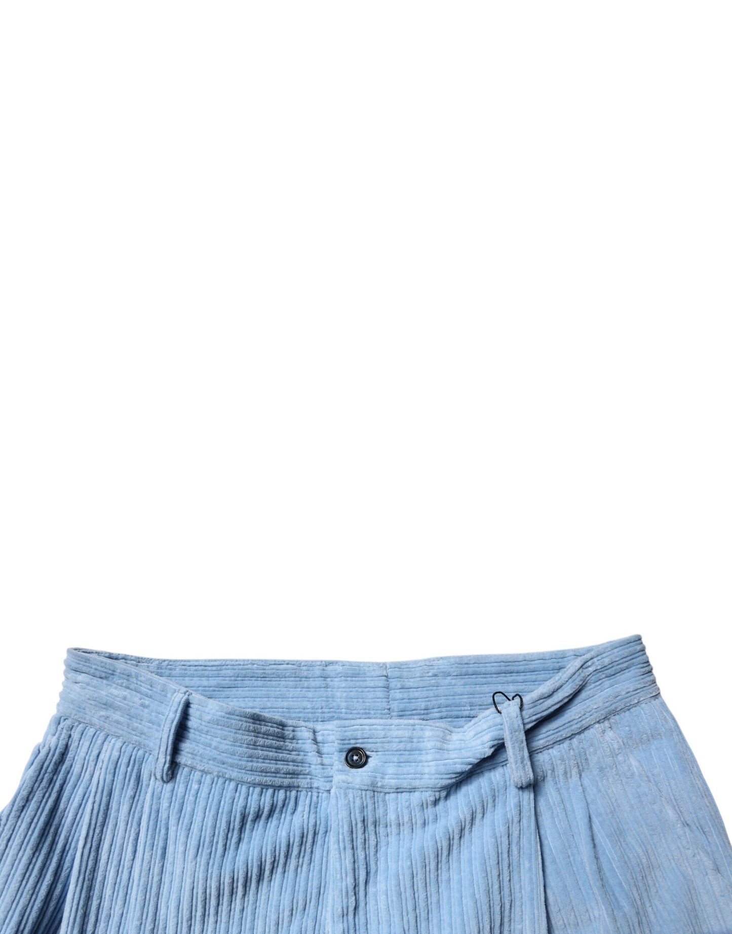 Dolce &amp; Gabbana Hellblaue Skinny-Jeans aus Cord-Baumwolle